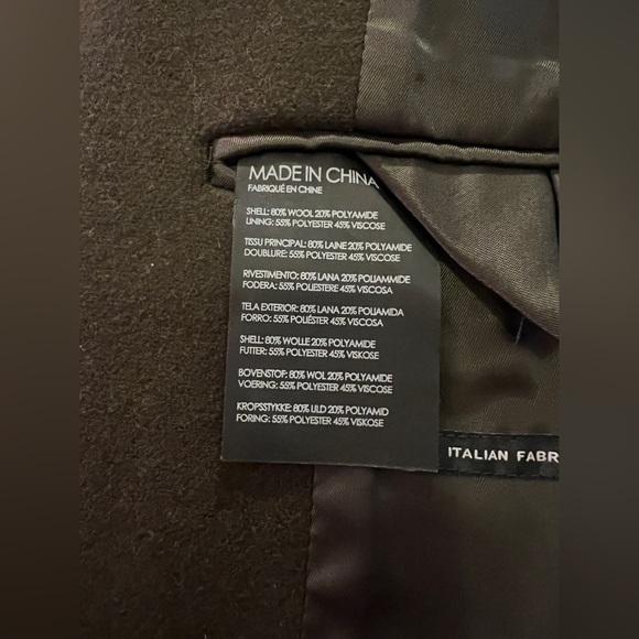 Club monaco Mens loukas funnel neck wool coat - Picture 8 of 10